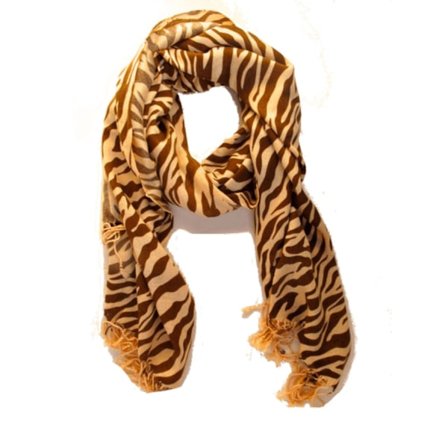 Halsduk - Zebra brun