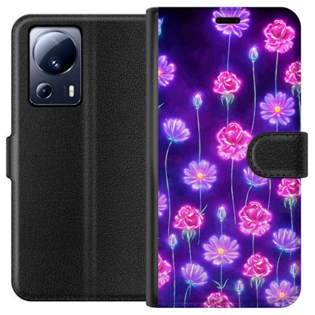 Yhteensopiva Lompakkokotelo Xiaomi 13 Lite Bloom Reverie Electric Petals