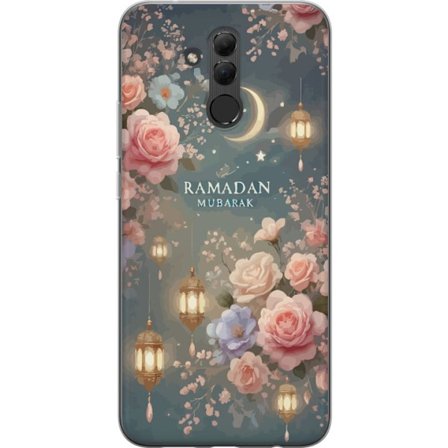 Kompatibelt Mobildeksel til Huawei Mate 20 lite Mørk fantasiscene med menneske og demonisk skapning i flammende landskap med overnaturlig kraft