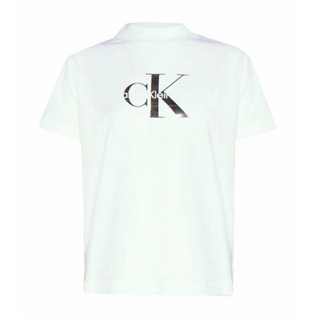 Calvin Klein, T-Shirts Wit, Dames, Maat:L,elastaan