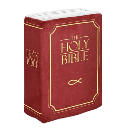 Hyggelig Tro-Bibel Pude Åbenbarlig Bog Blød Pude til Hellig Bibel Børn Knus Pude Gave, Rød