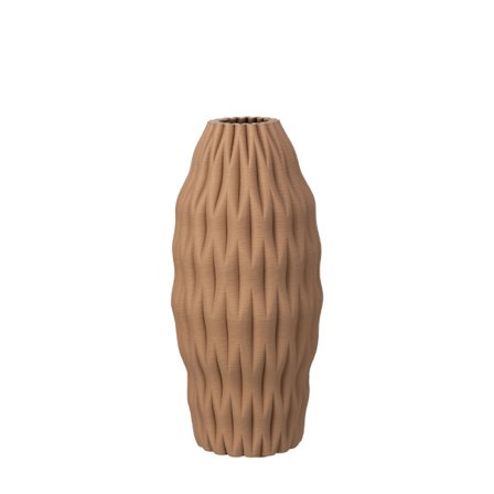 Keramik Terrakotta Vase, 14,5x32 cm
