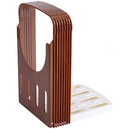 Kotitekoinen leipäleikkuri, 4 säädettävää paksuutta, kokoontaitettava leivänpaahdinleikkuri voileipien tekemiseen