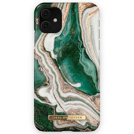 iDeal Of Sweden Fashion Skal för iPhone 11 & XR - Golden Jade Marble