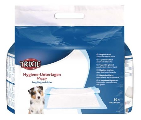 Trixie Housetrainer -suoja-alusta, 60 × 60 cm, 50 kpl - Koulutus & Tottelevaisuus