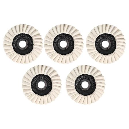 Kraftige uldfiberpolerskiver 125 mm metalpoleringsværktøj til stål aluminium