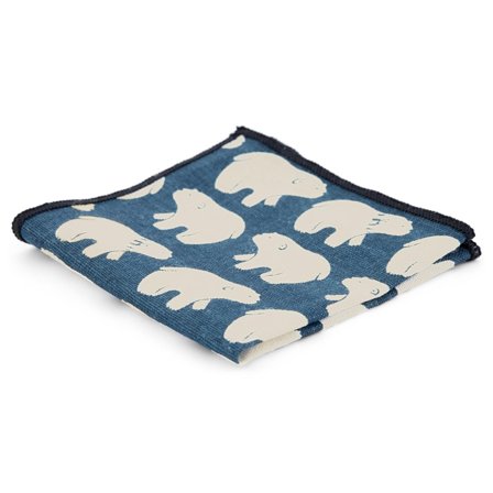 Lenço de Bolso Urso Polar para homens - Lenços de bolso estampados
