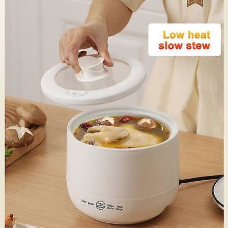 1,8L lille riskoger med keramisk indergryde, nem at rengøre