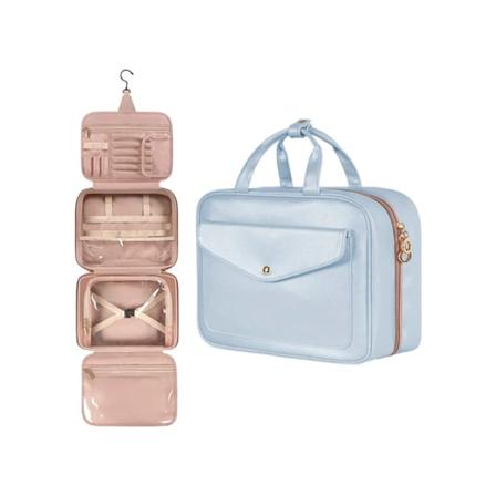 Toalettväska för kvinnor Makeup Organizer Toalettartiklar Kosmetisk väska med stor kapacitet