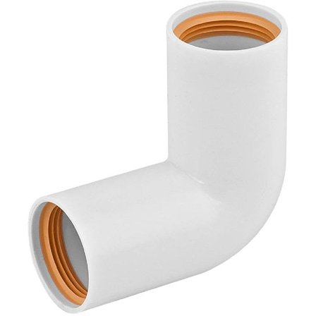 Faluplast 2316170 Böj 50 mm, dubbel, Inomhusavlopp