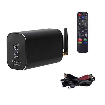 8K LensLive Streaming Webbkamera 48MP Fjärrkontroller Aluminiumskal Kamera