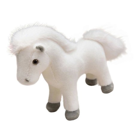 Hevosen vuosi pehmolelu kodin loma koriste PP puuvilla täytteinen maskotti nukke toimisto ja olohuone festivaali koriste vaaleanruskea[YJD]