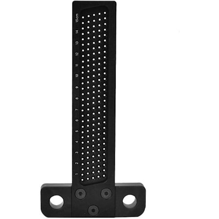 T-typ linjal snickeri aluminiumlegering linjal träbearbetning mätverktyg trämarkering mätning T-typ linjal fyrkanter hål