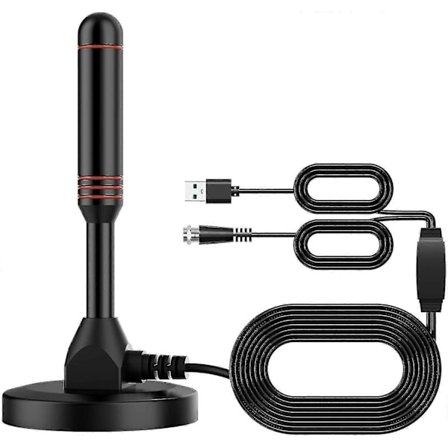 DVB-T2 Antenn TV-antenn HDTV-antenn DVB-T-antenn/ AVK25 Plus/aluminium Solid Core för maximal signalstyrka/DVB-T2 & DVB-T2-HD [DB]