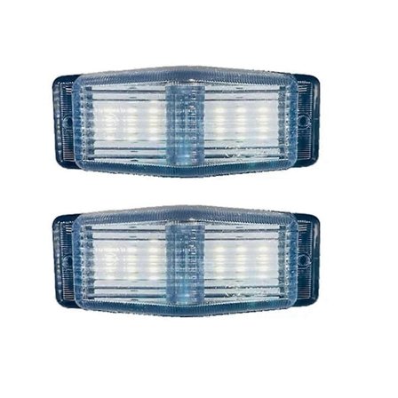 2 stk. LED Markeringslys Foran Dobbelt Brænder Indikator Lampe Til Man Lastbil Lastbil Front Grill Lys