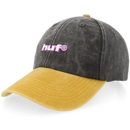 HUF - Grå adjustable Keps - " Two Tone 89 Washed Hat Black Adjustable " @ Hatstore
