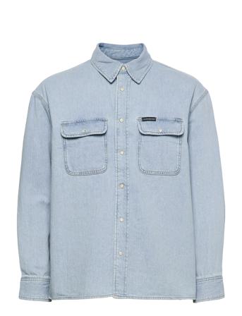 Over D Shirt Blue Calvin Klein Jeans
