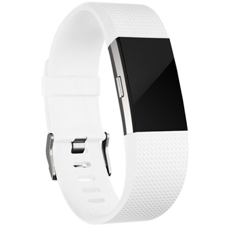 Fitbit Charge 2 -valkoinen silikoniranneke