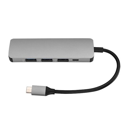 5 i 1 USB-C til 4-port USB + til Android-outputport multifunktionshub dockingstation