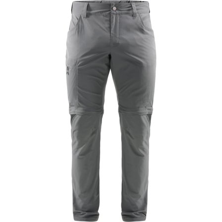 Haglöfs Men's Lite Zip Off Pant Men hiking trousers Grey S