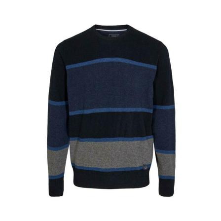 Signal Veron Stripe - Deep Marine Blå, Herre Strik