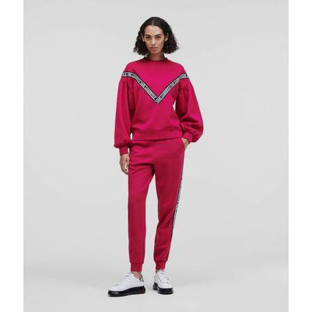Karl Lagerfeld Bi-Colour Logo Sweatshirt Pink, Dame Sweatshirts