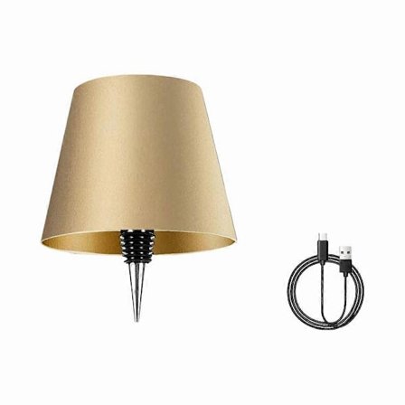 Trådløs flaskelampe 3 farger Oppladbar berøringsdimming LED vinflaskelys for innendørs utendørs restauranter og barer (LGL)