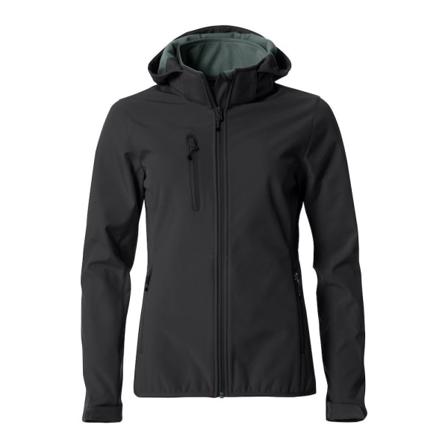 Clique Dam/dam Enkel Soft Shell Jacka M Svart