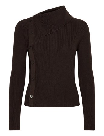 Mango | Sweater With Asymmetrical Neck And Buttons | XS
