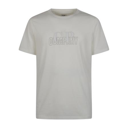 C.p. Company, T-Shirts Biały, Mężczyzna, Rozmiar: M