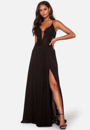 Christian Koehlert - Embellished Prom Dress - Phantom Black - Kläder - - Bubbleroom