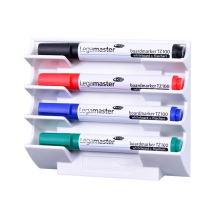 LEGAMASTER Hållare för whiteboard pennor vit - Lyreco - Kontorsmöbler och inredning - Whiteboardtavlor och tillbehör - Hållare för pennor och 