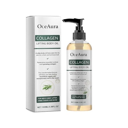 1-3X OceAura Collagen Oppstrammende Kroppsolje Fuktighetsgivende og Elastisitetsfremmende Massasjeolje for Glatt Hud