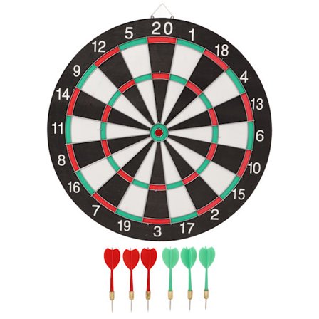 Darttavla Set Bärbar 6 Pilar Darttavla Dubbelsidig Förtjockad Aluminiumlegering Ram Darttavla Set för Hem Skola Sovsal Kontor