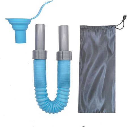 Sammenleggbar vannslange for Aquaroll, påfyllingsslange for campingvogn, uttrekkbar 1 m