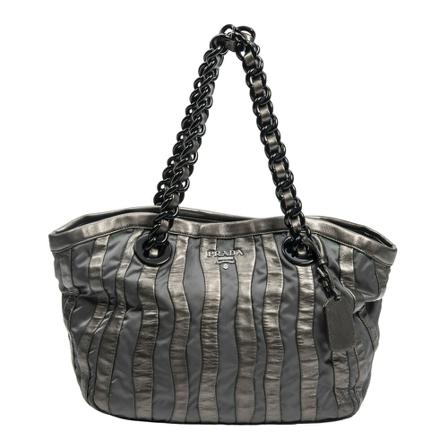 Prada Vintage, Pre-owned Tote Bags Grijs, Dames, Maat:ONE Size