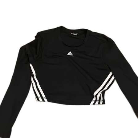 Svart croppad topp från Adidas