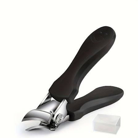 Profesjonell negleklipper for tykke, harde tånegler - Bred åpning, anti-sprut design, ergonomisk