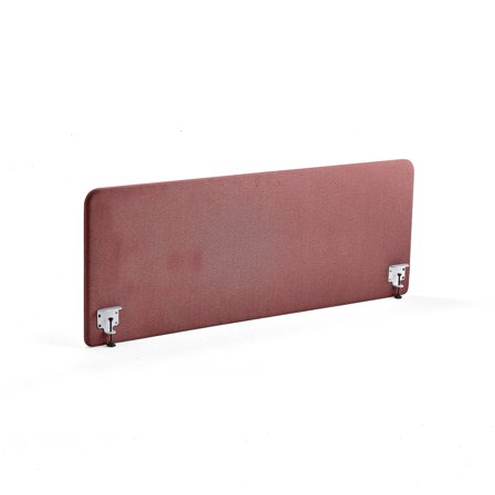 Tischteiler ZONE, inkl. weiße Beschläge, 1800 x 650 x 36 mm, Stoff Rivet, Pflaume