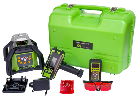 Elma R740 Rotasjonslaserpakke rød laser, Laserinstrumenter