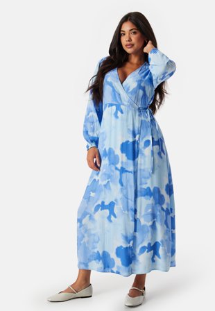 SELECTED Slfsusie Ankle Wrap Dress Cashmere Blue Klær