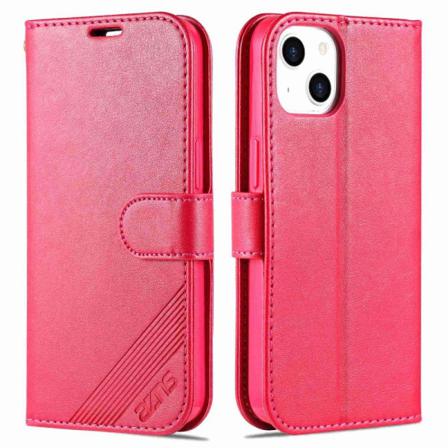 Azns Iphone 14 Max Magnetic Closure Wear-resistant Telefonfodral Red