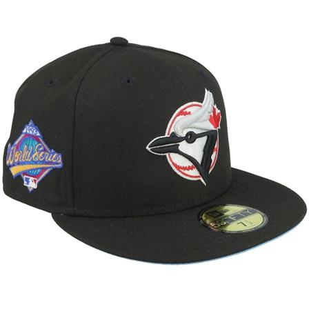 New Era - MLB Svart fitted Keps - Toronto Blue Jays Mighty Mega 59FIFTY 1993 World Series Black/Sky Fitted @ Hatstore