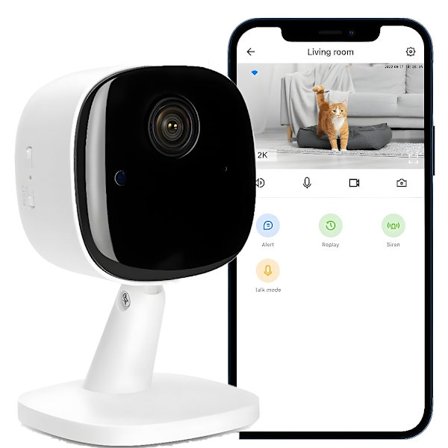 Smart Kamera Mini WiFi-kamera för säkerhet Mörkerseende Husdjur SD-kortlagring 1080p Hemmakamera Rörelsedetektering med Mobiltelefonapp Tvåvägs Audio