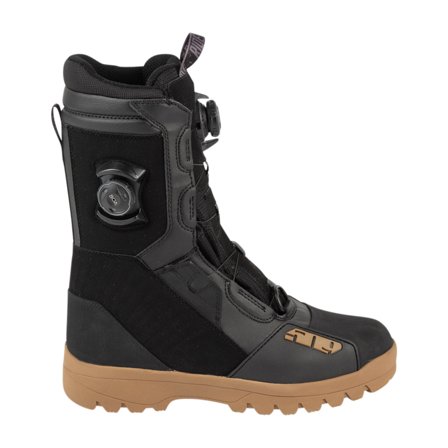 509 Raid Double Boa Snowmobile Boots Black/Gum 42.5