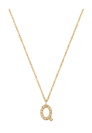 Mockberg Petite Stone Letter Q Gold Necklace Smycken & klockor Dam Guld ONESIZE
