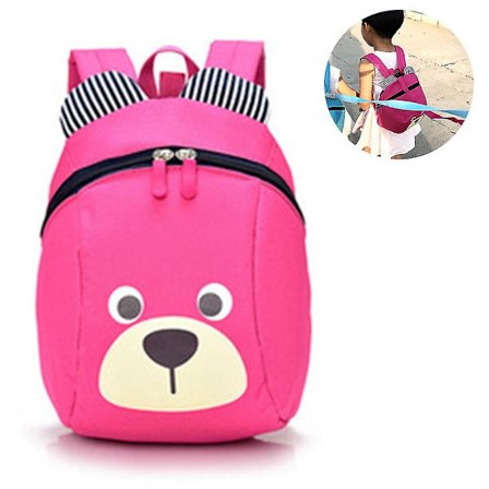 Alder 1-2 år Sød Bjørn Lille Rygsæk til Småbørn med Snor