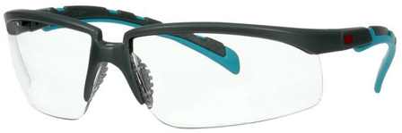 3M Solus 2000 Skyddsglasögon Grå/blå-grön skalm, klar lins, Ögon- & ansiktsskydd