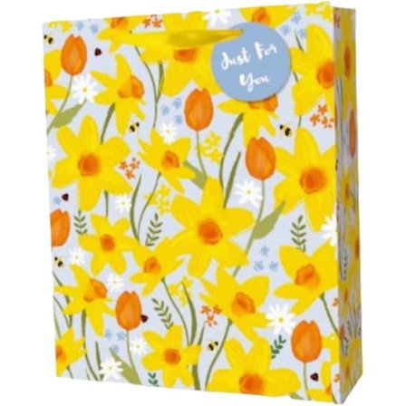 Paket med 3 kycklingar kaniner presentpåse påsk medel/stor - inslagningsband presentlapp present ägg (kycklingar, medel)_Newway Gifts