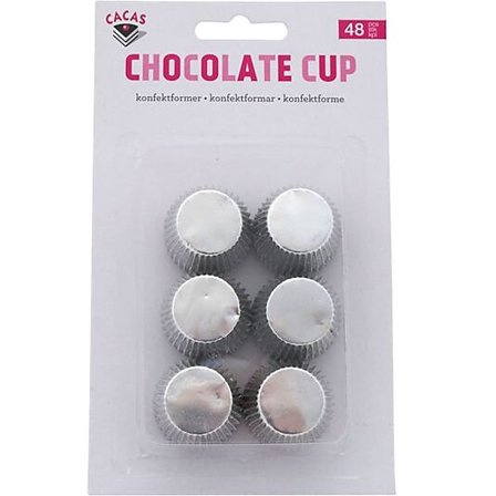 CACAS Konfektformer Sølv 48stk